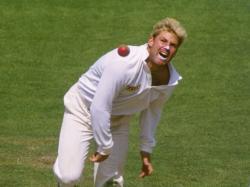 Shane Warne bowls 