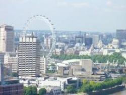 London Eye Erected